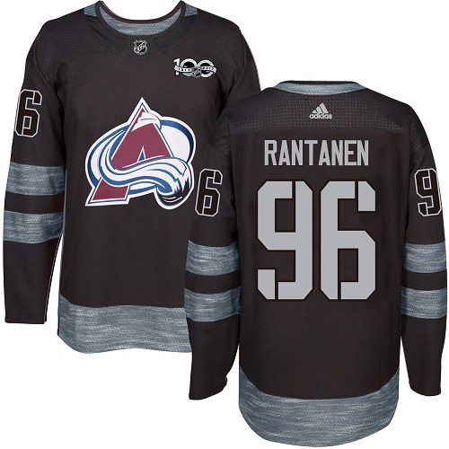 Kinder Colorado Avalanche Eishockey Trikot Mikko Rantanen #96 Authentic Schwarz 1917-2017 100th Anniversary